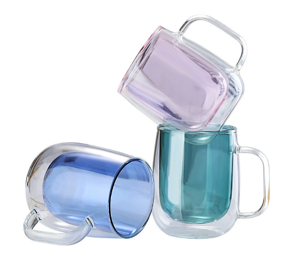 Decorative borosilicate water cup