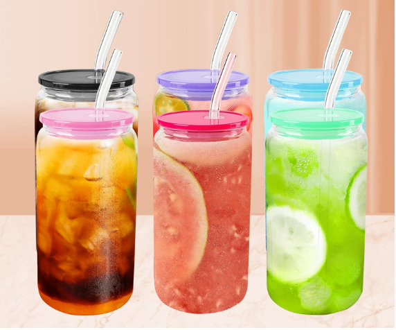 PS cover high borosilicate water cup