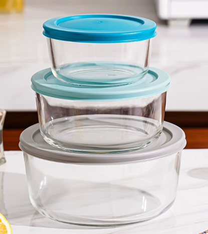 Round food storage box