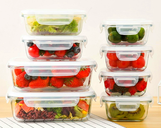 Square food storage box