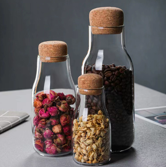  cork borosilicate storage