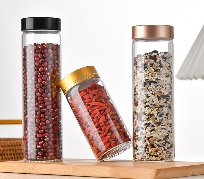 Metal cover high borosilicate storage tank